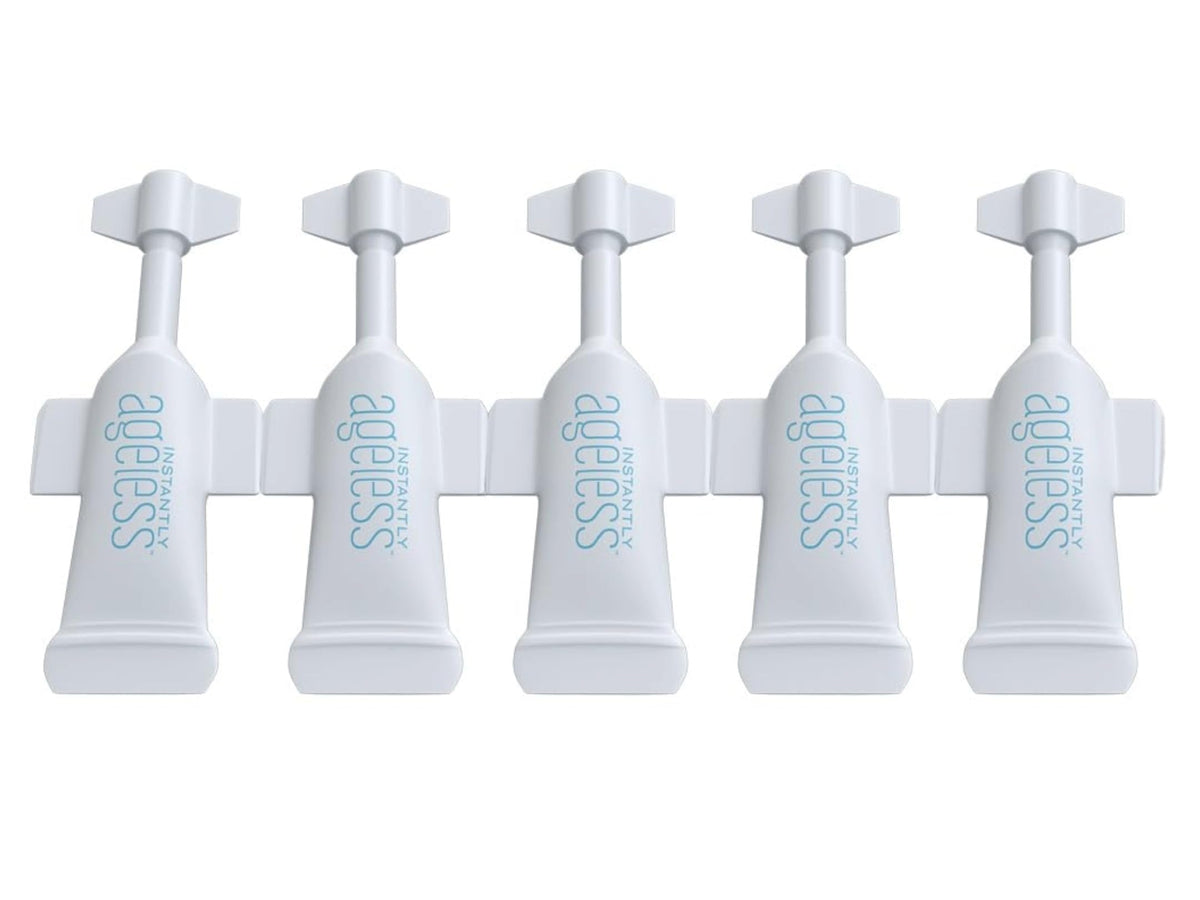 Instantly Ageless face lift cream jar showing smoothing texture for a refreshed look.