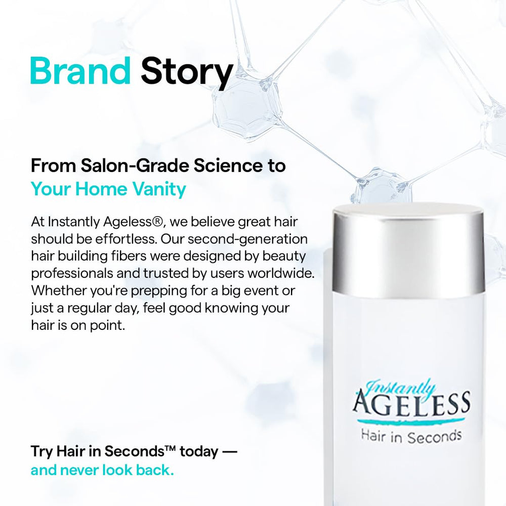 Instantly Ageless Hair in Seconds long lasting volume on thinning hair