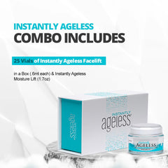 Instantly Ageless Mega Moisturizer with Collagen jar highlighting deep hydration for mature skin.