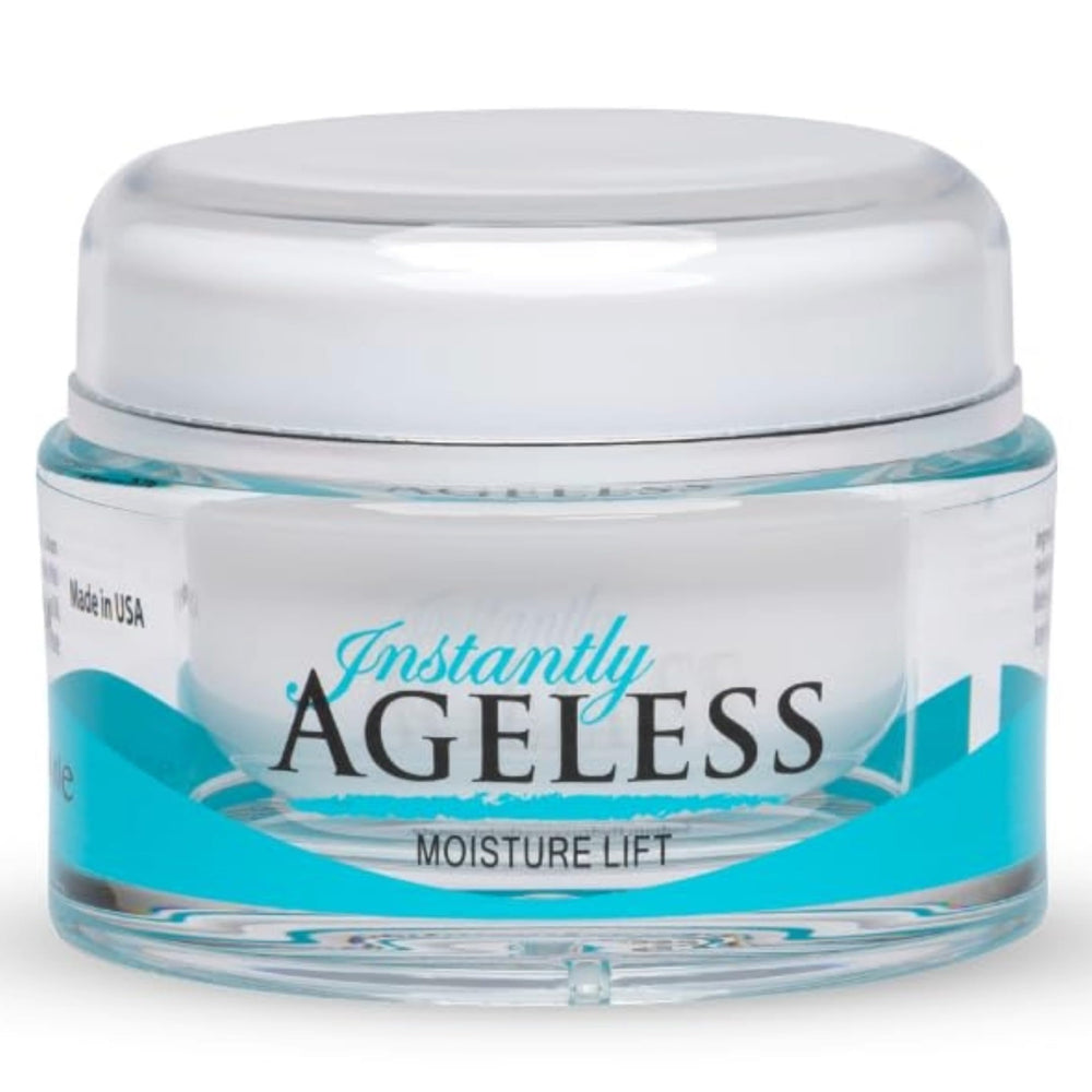Instantly Ageless Moisture Lift bottle pump showing quick lift for daily skincare