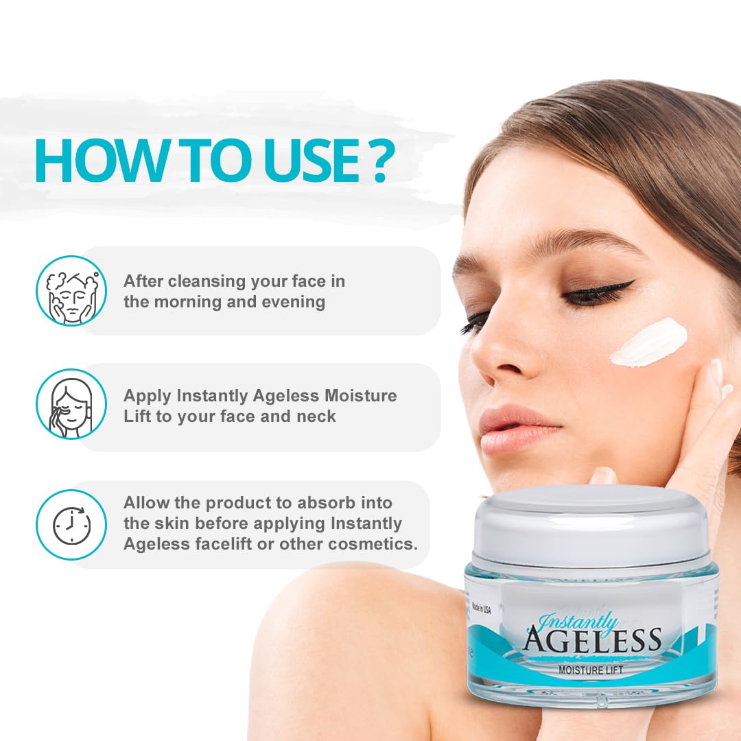 Day and night skincare routine with a lightweight formula from Instantly Ageless Moisture Lift
