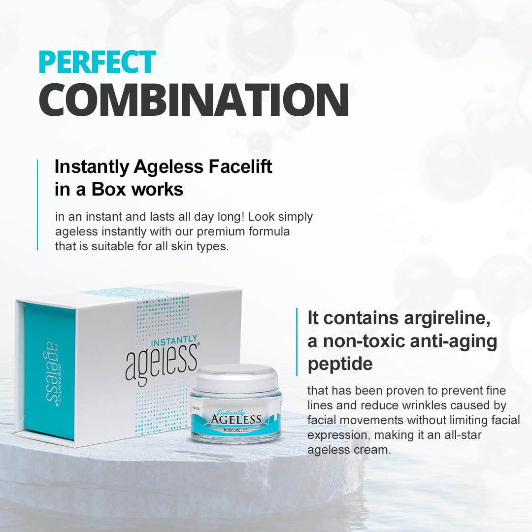 Instantly Ageless pore shrinking close-up on skin shows tighter, refined pores.