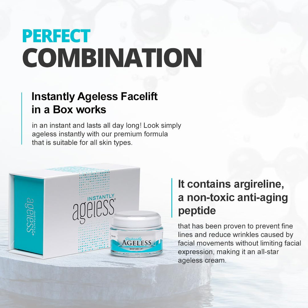 Instantly Ageless pore shrinking close-up on skin shows tighter, refined pores.