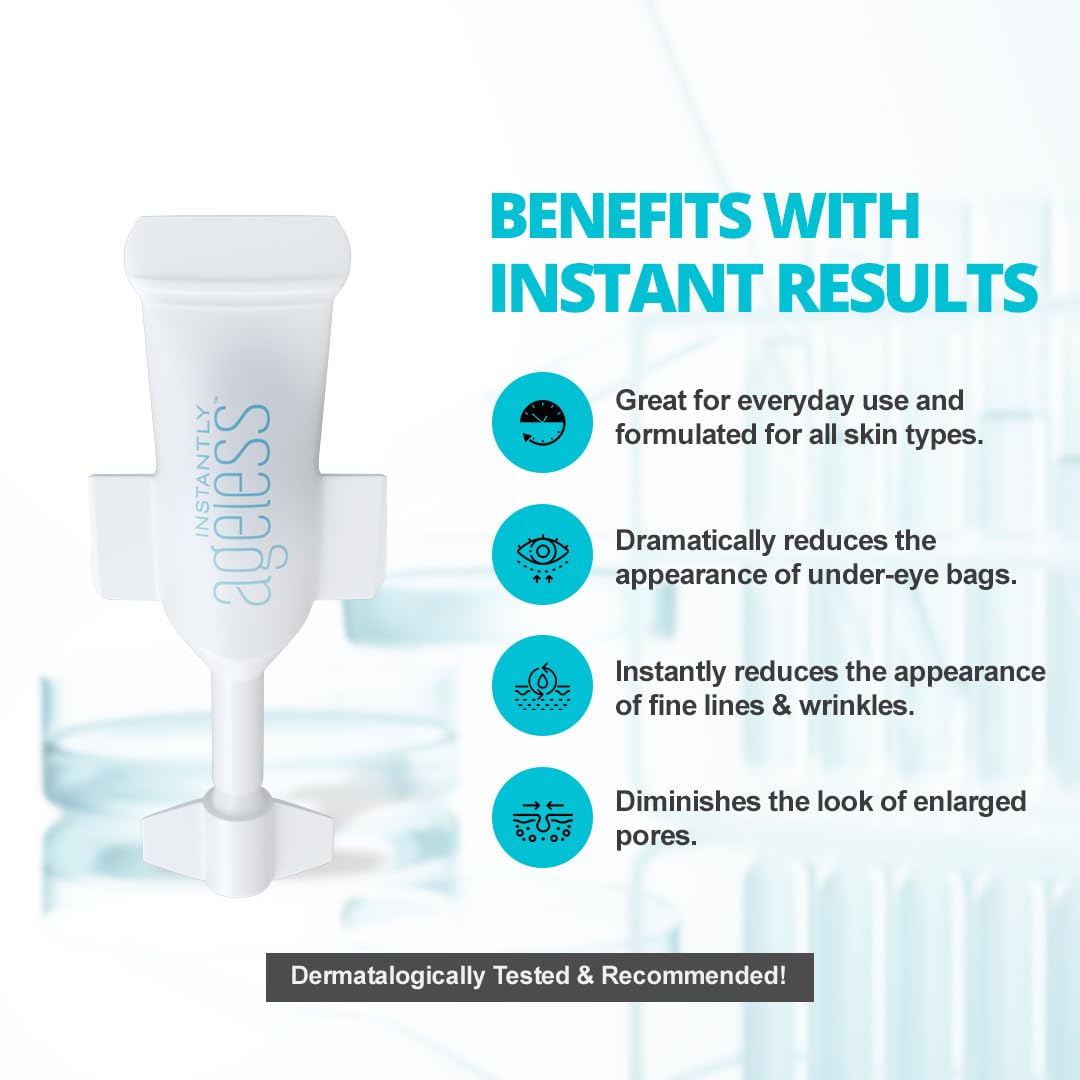 Instantly Ageless travel-friendly packaging box for on-the-go skincare.