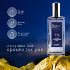 InStyle Amber Fougere label closeup emphasizes quality notes