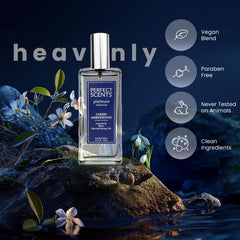 InStyle Fragrances White Jasmine Saffron notes convey sophisticated feminine scent.