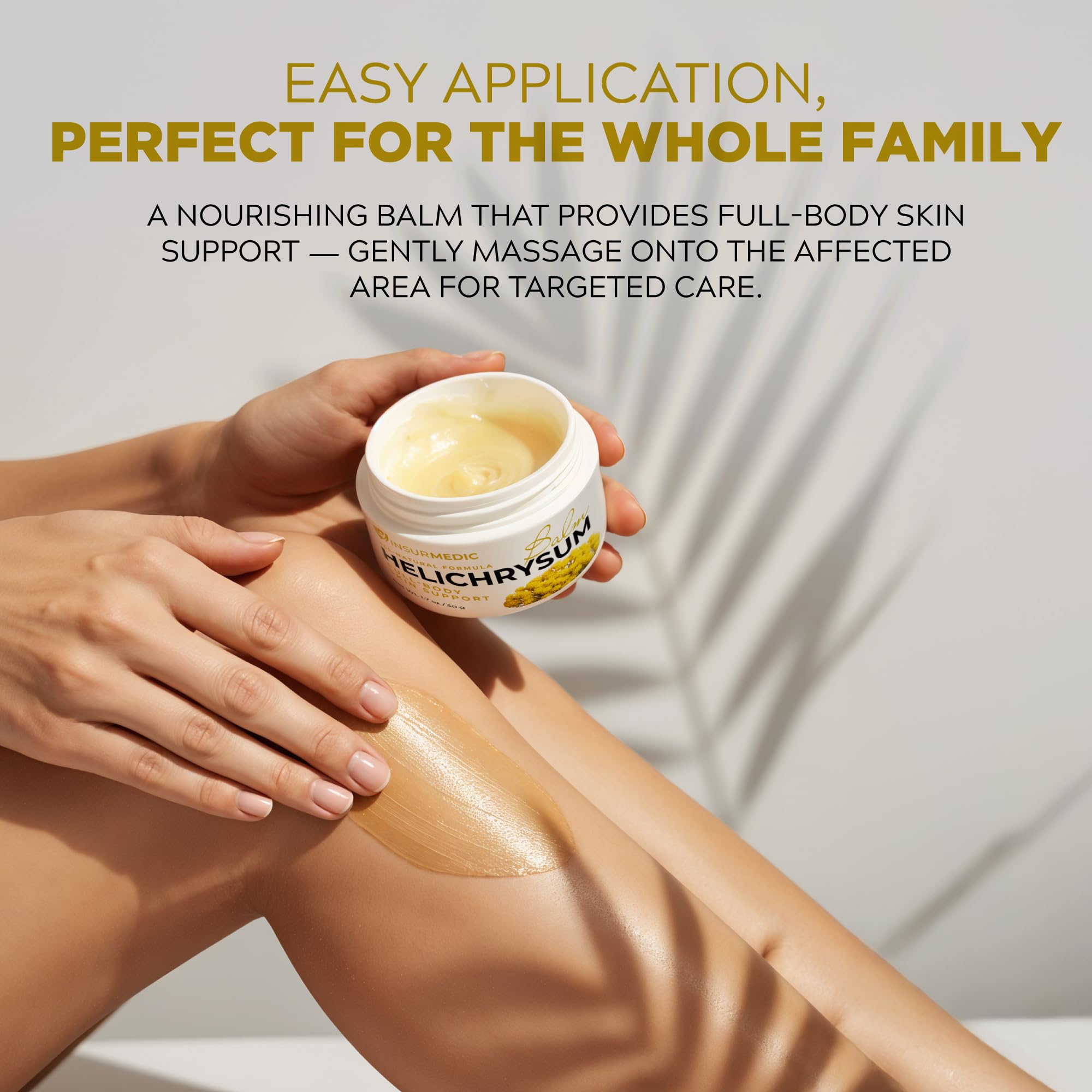 Cruelty-free, clean ingredients of InsurMedic Helichrysum Balm