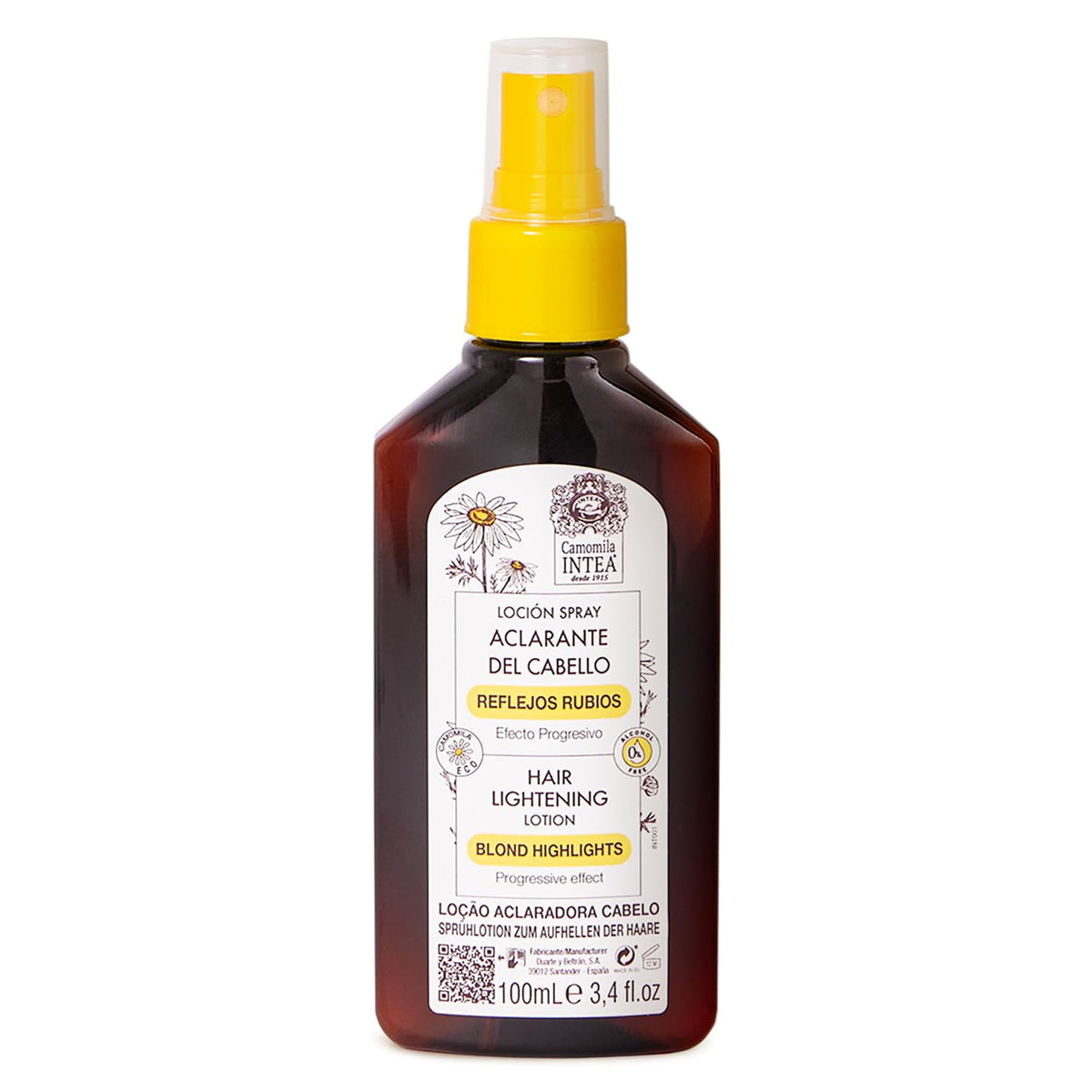 Intea Camomila lightener spray bottle for easy on hair application