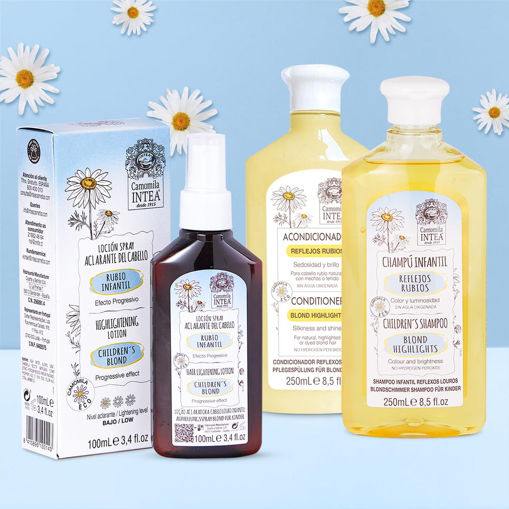 Intea chamomile flowers image highlights natural extract used in formula.