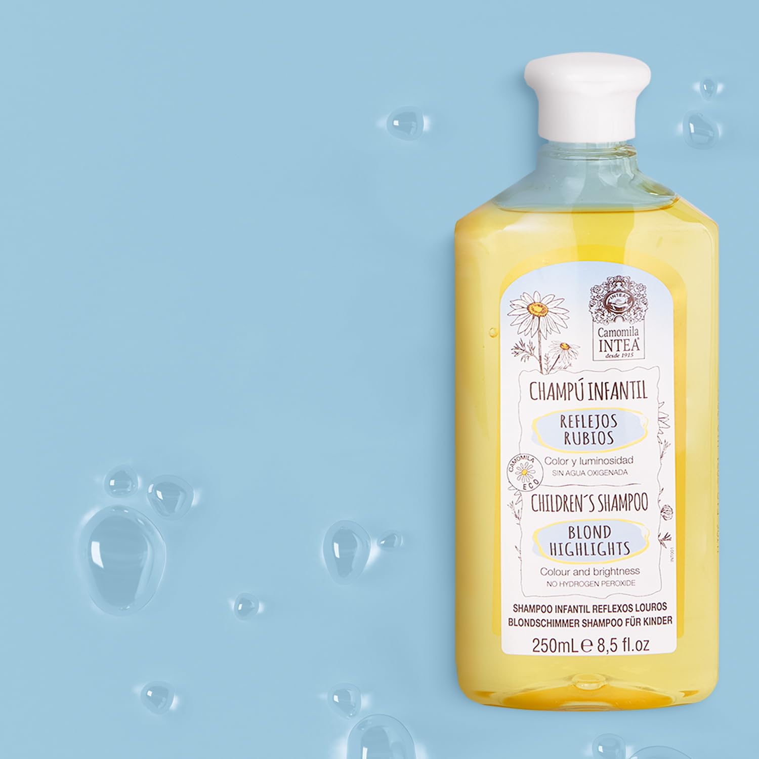 Intea Kids chamomile hair lightener spray enables even lightening at home.