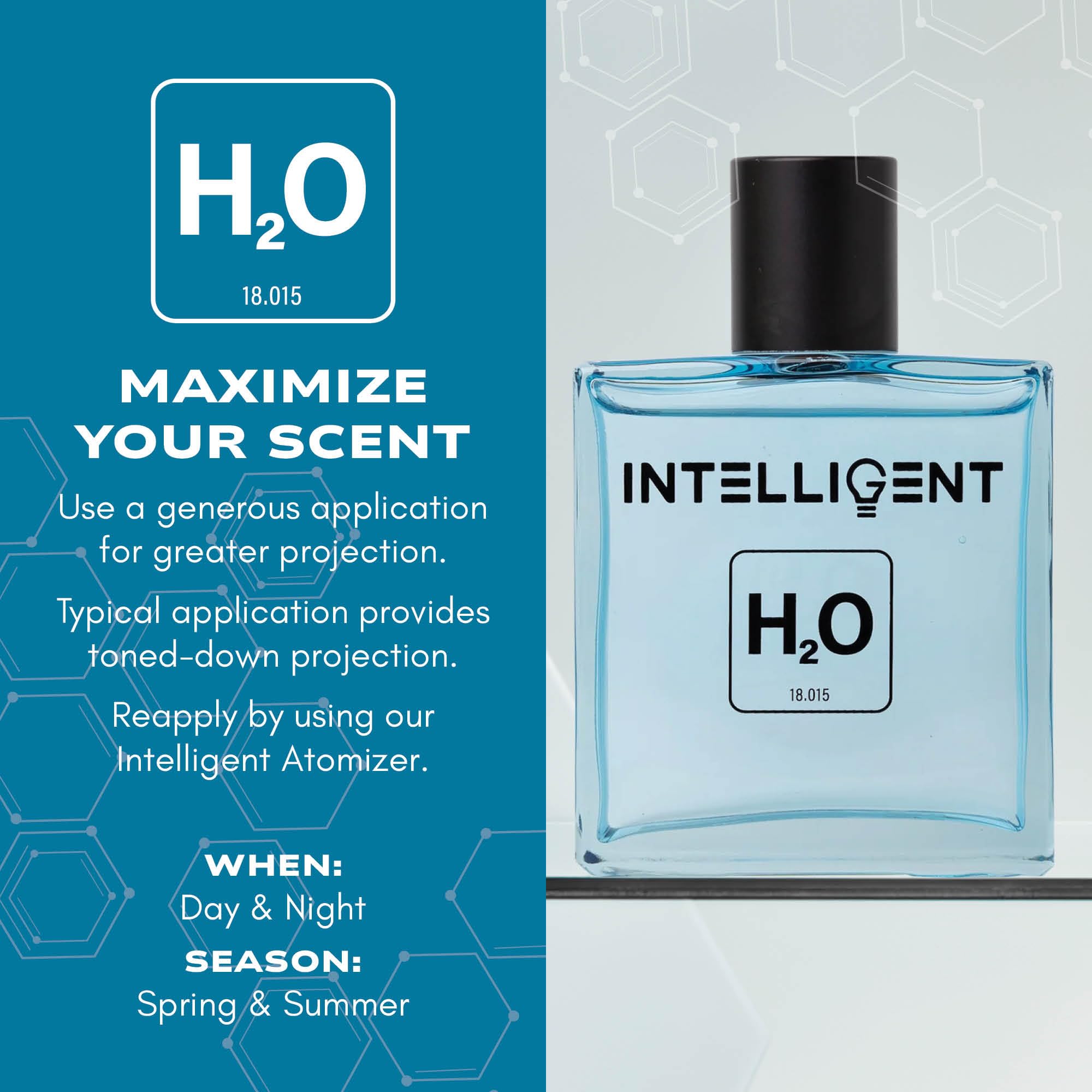 Intelligent H2O packaging box highlights premium presentation and gifting appeal.