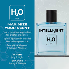Intelligent H2O packaging box highlights premium presentation and gifting appeal.
