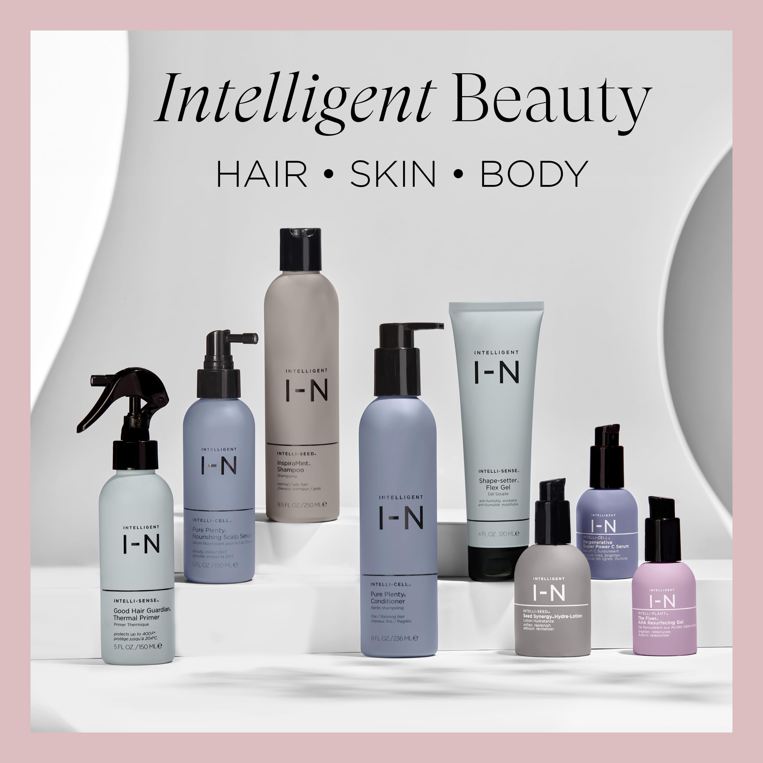 Citrus-raspberry-vanilla-sandalwood scent profile evokes luxury during use.