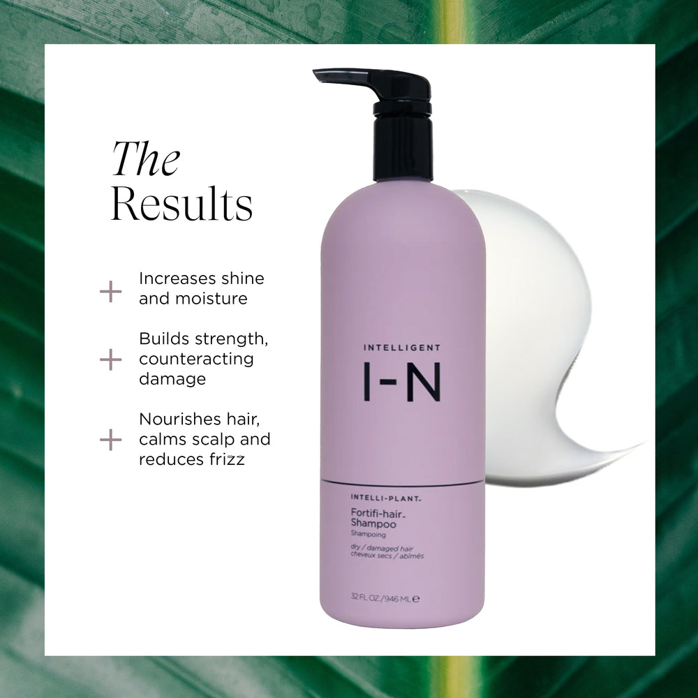 Fortifi-hair shampoo lather expanding to cleanse dry, damaged hair