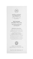 Close-up of Intelligent Nutrients Refining Micro Polish texture showing fine exfoliating particles.