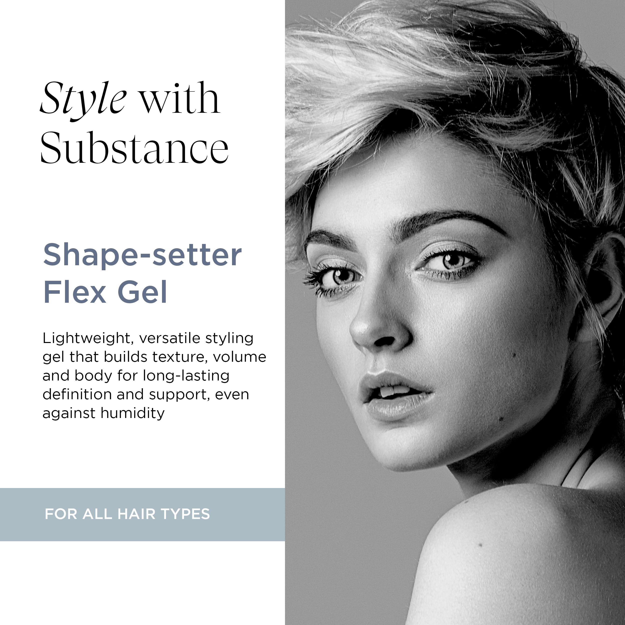 Shape Setter Flex Gel texture close-up for smooth, defined curls.