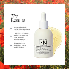 Intelligent Nutrients Shine Bright frizz tamer for sleek, manageable hair.