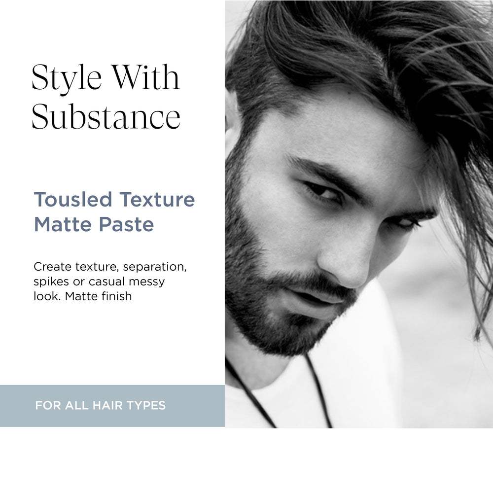 Intelligent Nutrients Tousled Texture Matte Paste texture close-up reveals natural matte hold