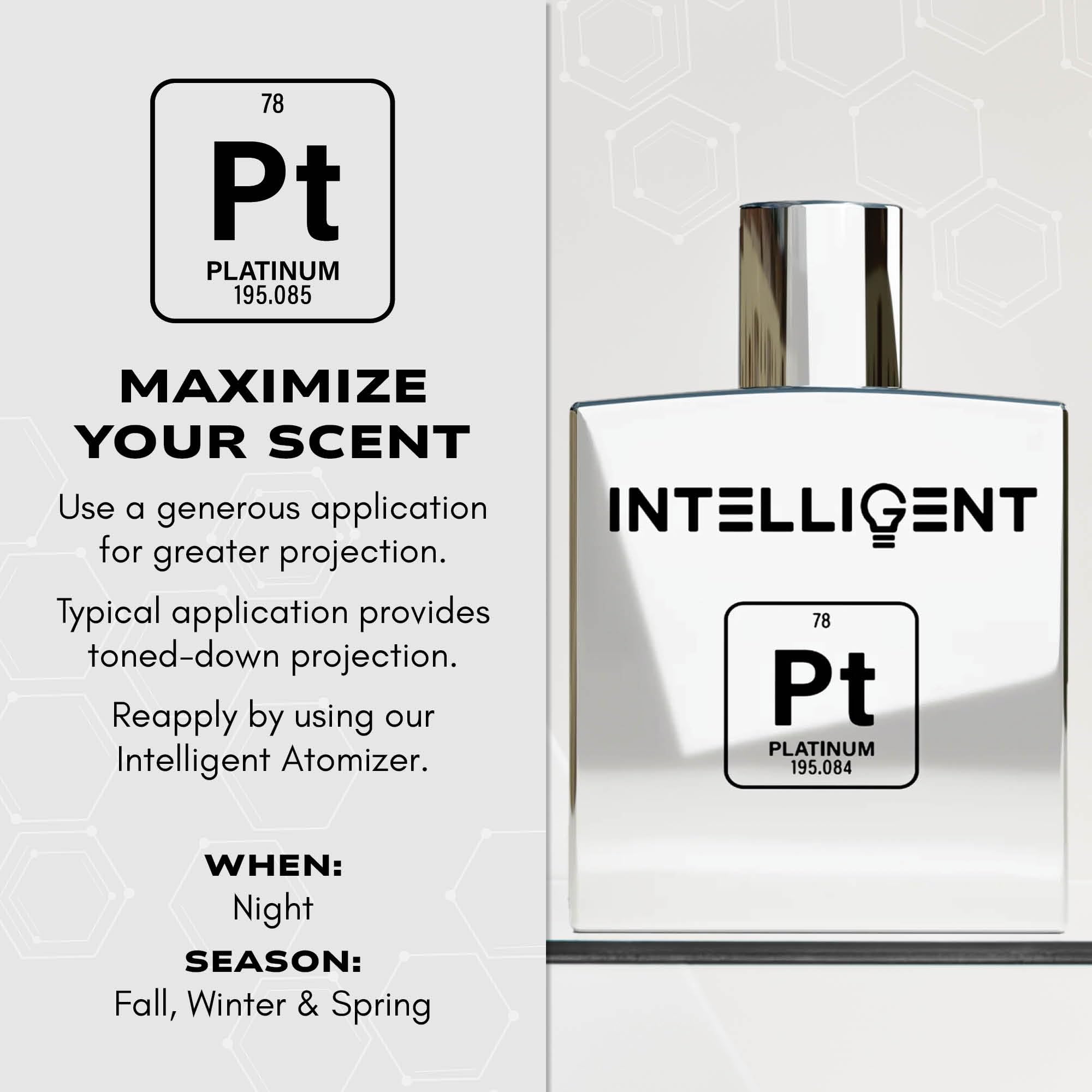 Intelligent Platinum spray dispense, delivers lasting, sweet-and-seductive notes