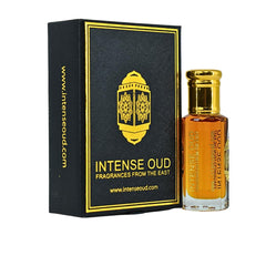 INTENSE OUD Mukhalat Malaki bottle ready for travel and daily wear.