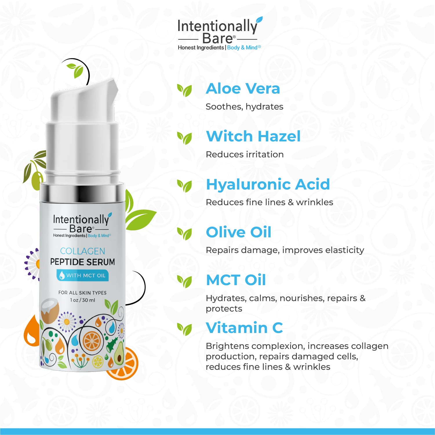 Intentionally Bare 4-step skincare system visual guide for routine