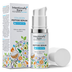 Intentionally Bare Collagen Serum bottle pour for hydrated skin