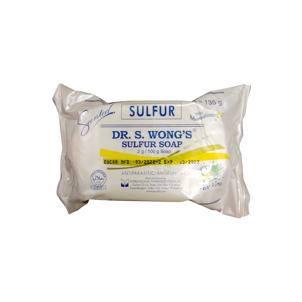 Dr. S. Wong's Sulfur Soap germicide-fungicide-parasiticide action helps cleansing.