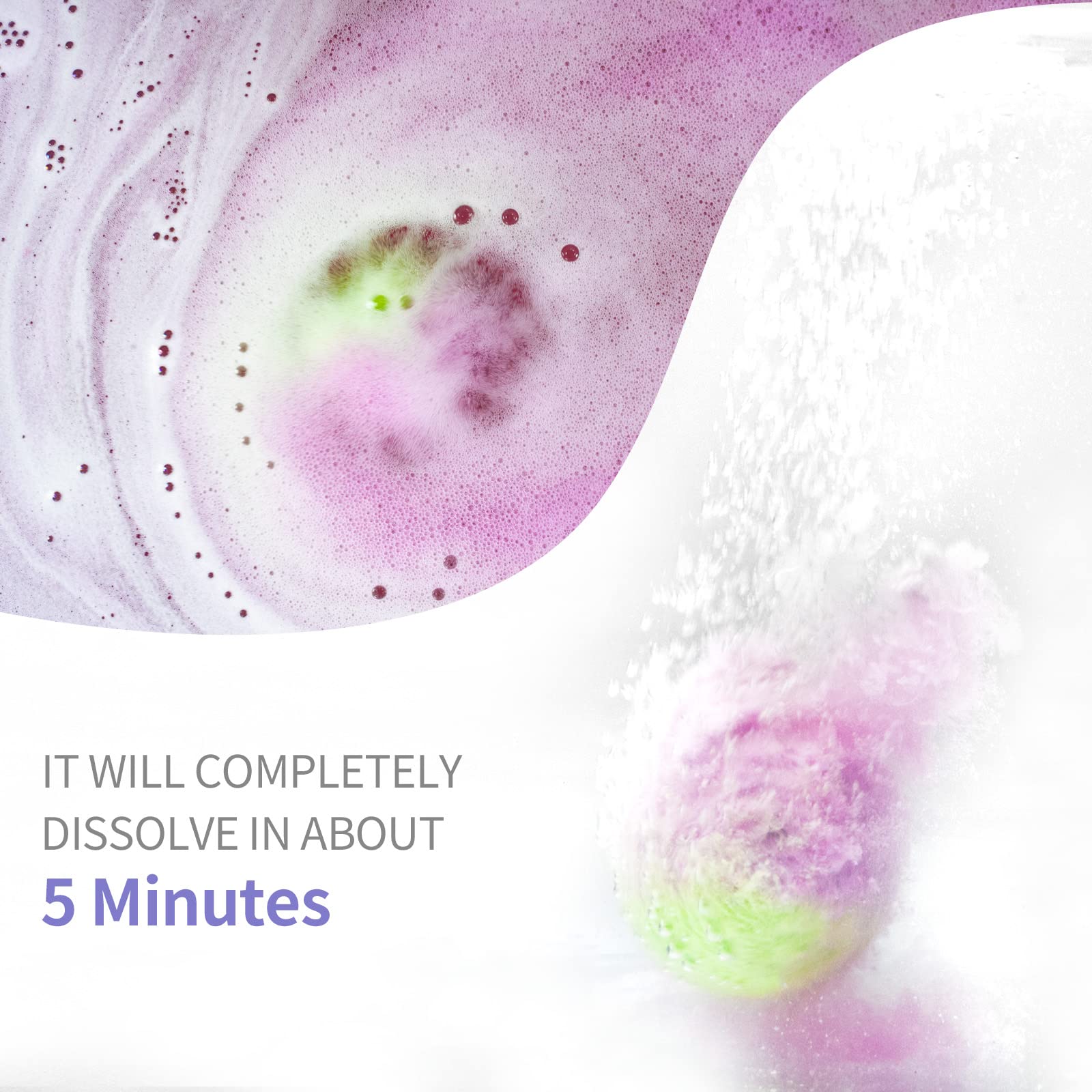 INTEYE Eucalyptus Mist bath bomb enhances breathing with spa-like steam.