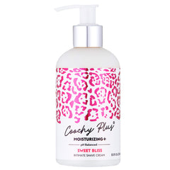 IntiMD Coochy Plus Sweet Bliss bottle pour shows easy, mess-free application for silky skin.