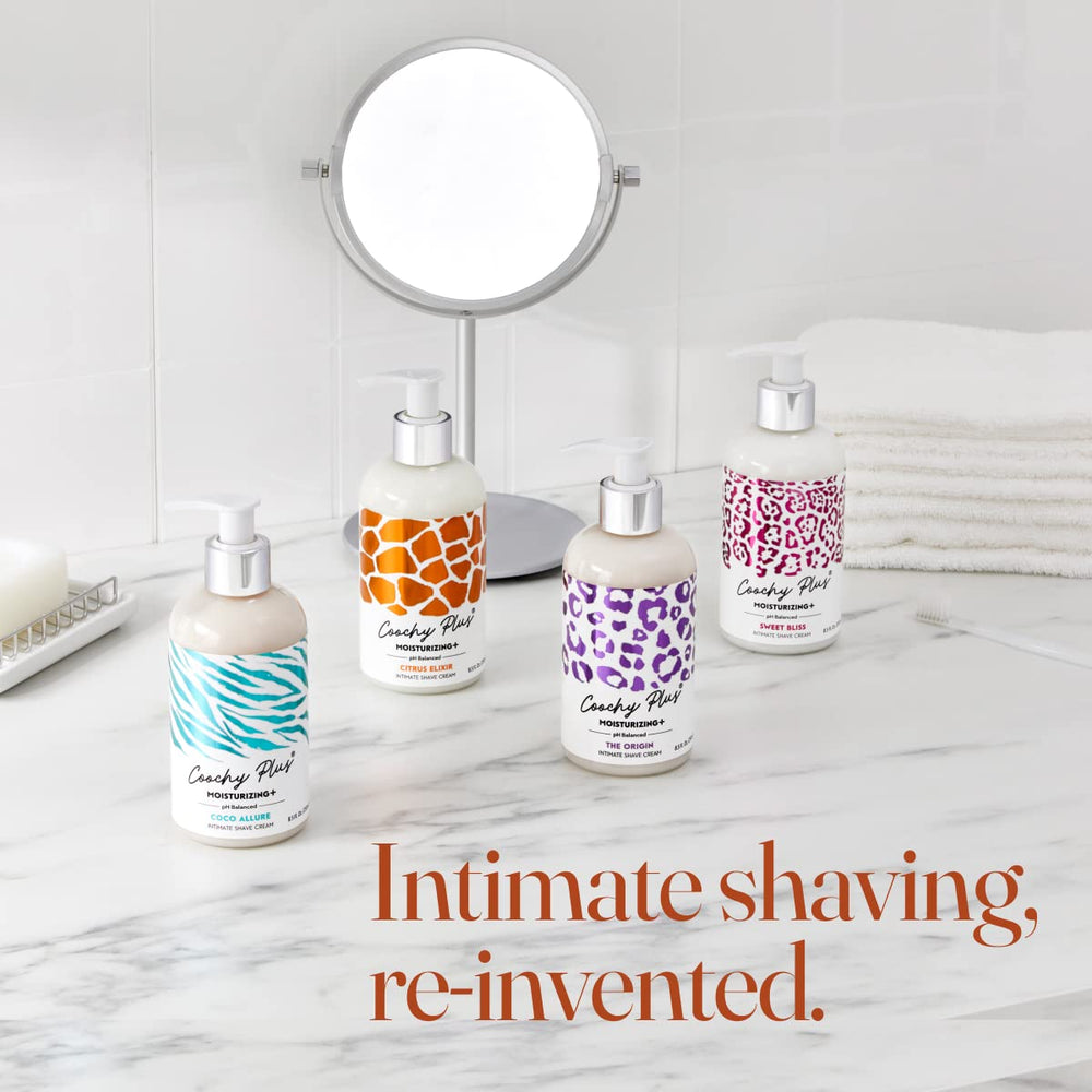 IntiMD logo on bathroom shelf suggests premium US-made product.