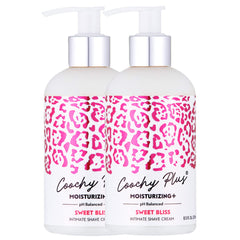 IntiMD Coochy Plus bottle with pour spout for a smoother shave.
