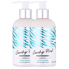 IntiMD Coochy Plus Coco Allure bottle closeup showing moisturizing formula for intimate care.