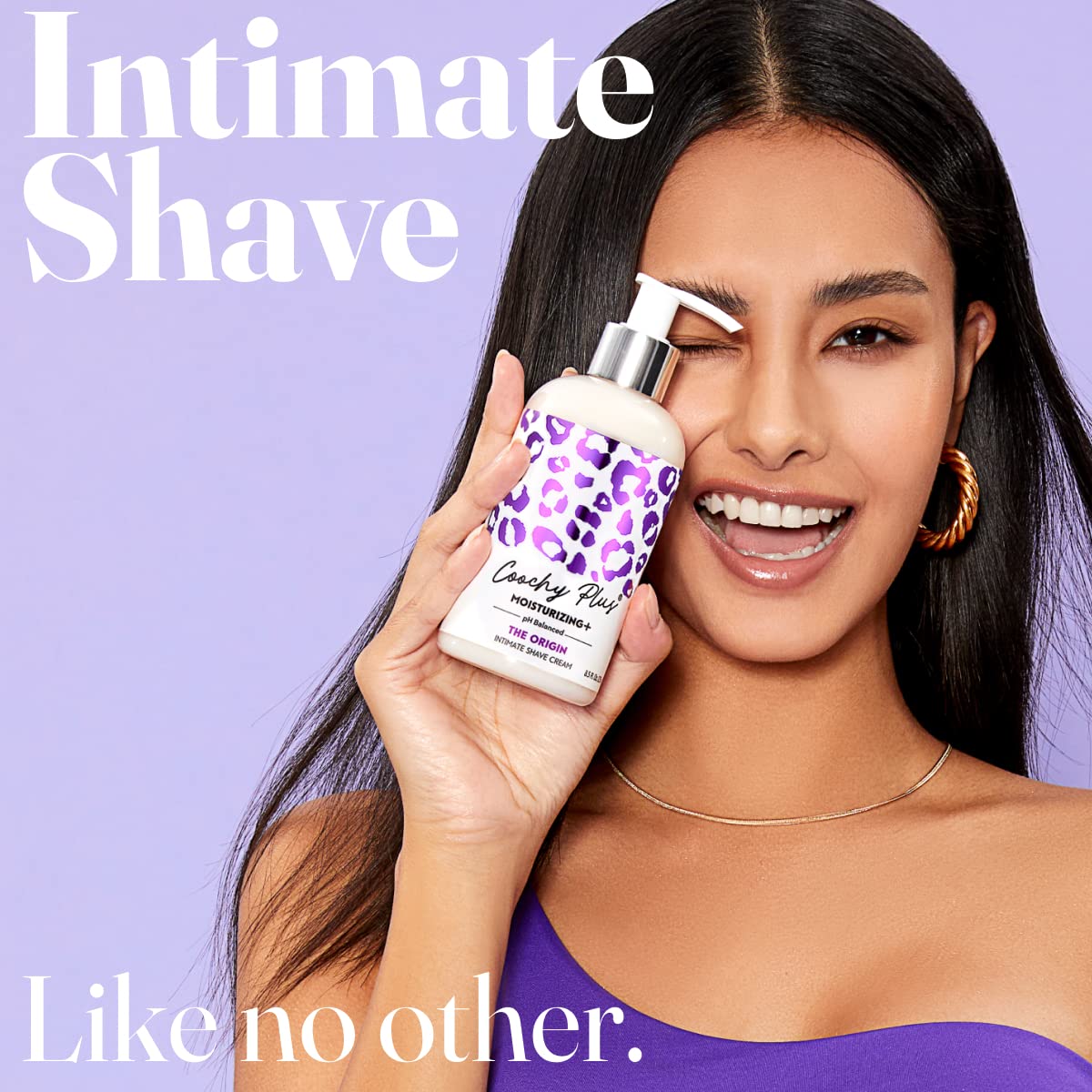 IntiMD Coochy Plus pump bottle for easy, mess-free application.
