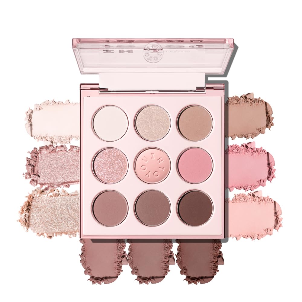 INTO YOU 9 Colors Eyeshadow Palette open for day-to-night looks