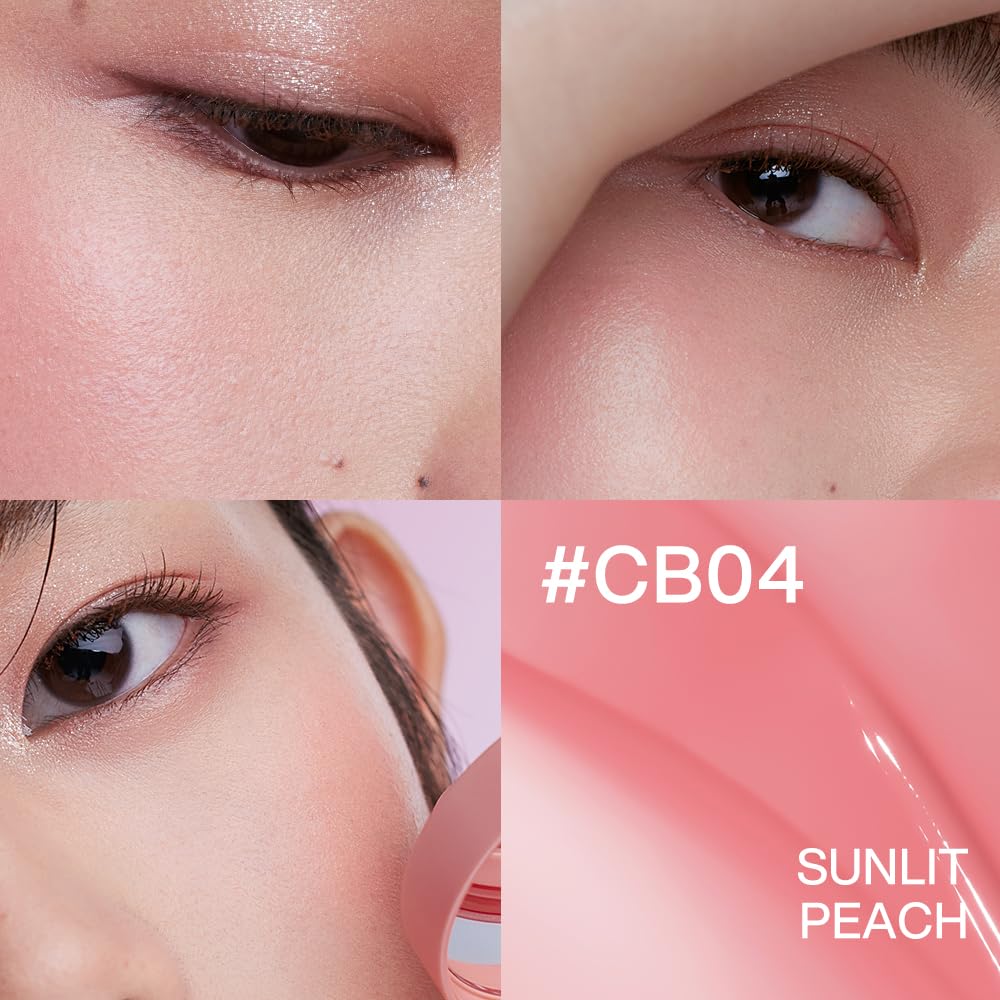 Open compact with soft puff for buildable color