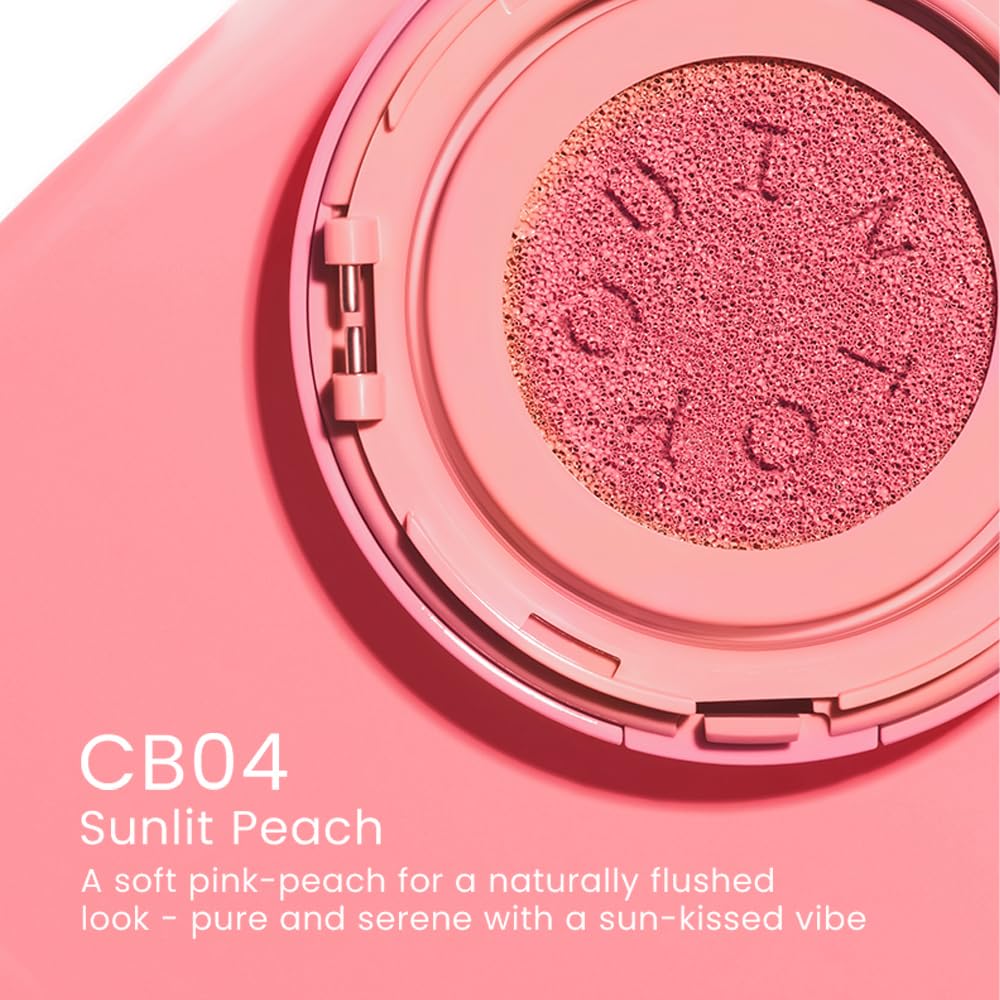 Dewy finish appearance on cheeks during model shot