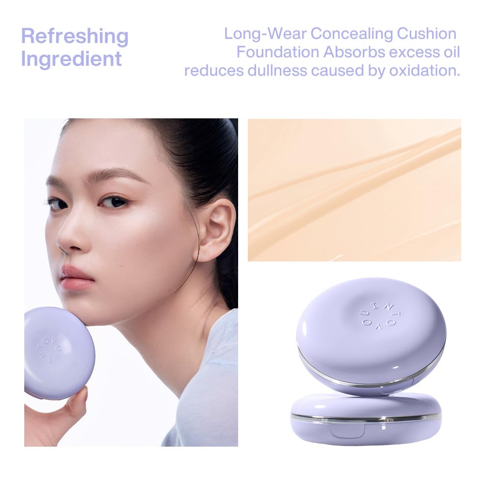 Into You Purple Cushion Foundation offers a refined matte finish with breathable wear.