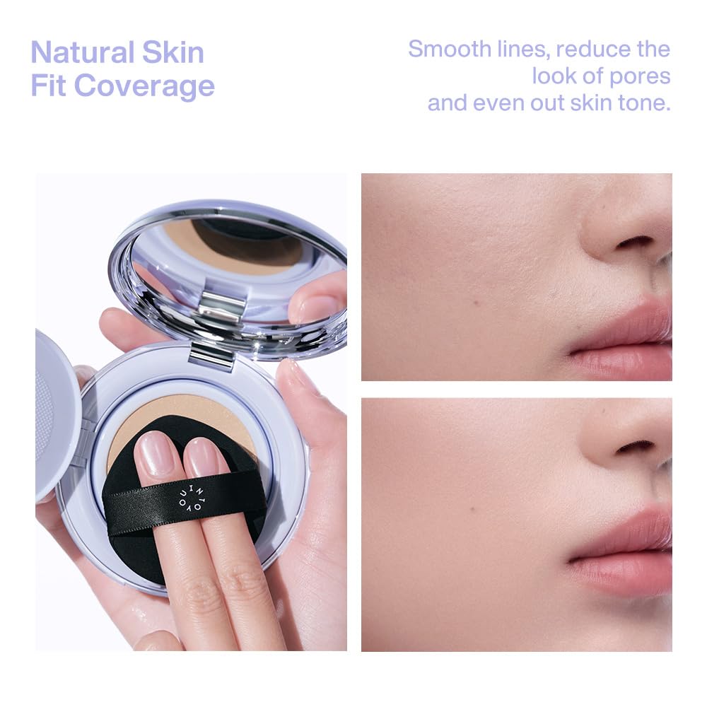Into You oil-control film locks pigments for smudge-proof wear during daily activities.
