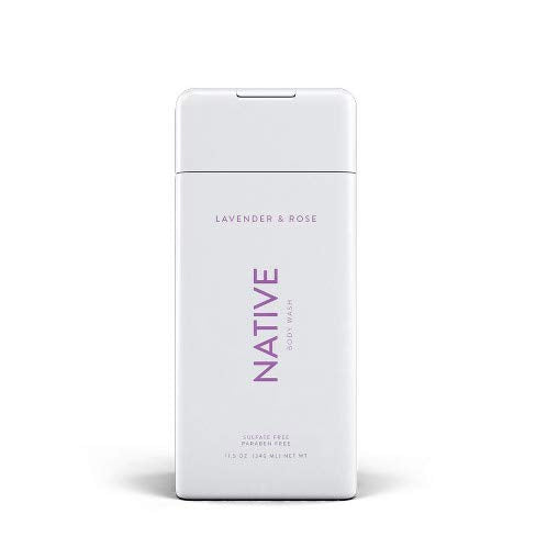 Intotal TKK Native Body Wash Lavender & Rose label highlighting premium floral blend