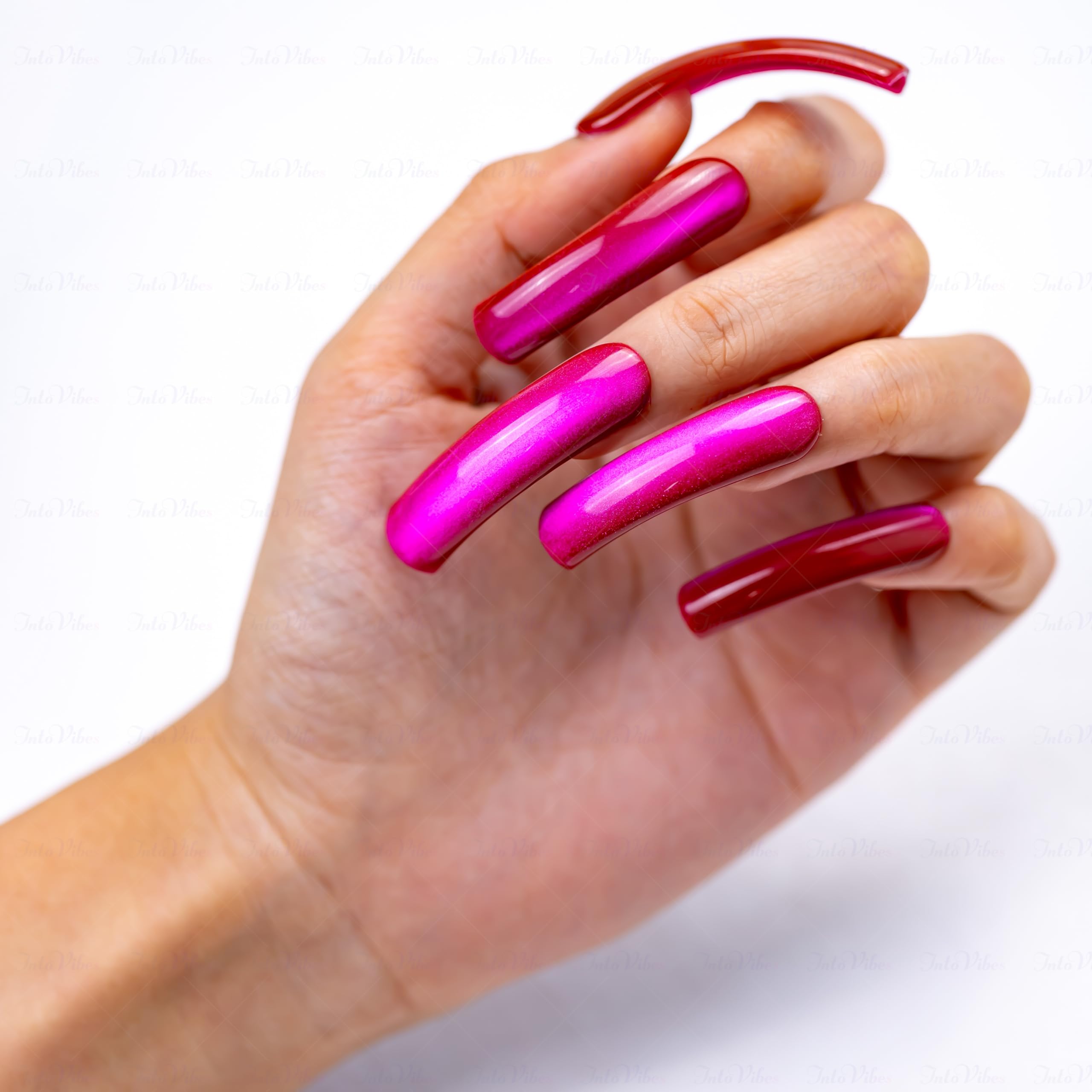 IntoVibes contoured nails provide natural side profile for daily wear.