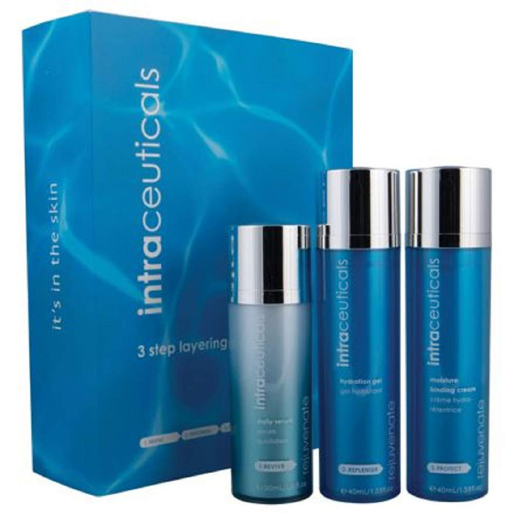 Intraceuticals Rejuvenate 3-step set bottle and packaging for a simple daily hydration routine.
