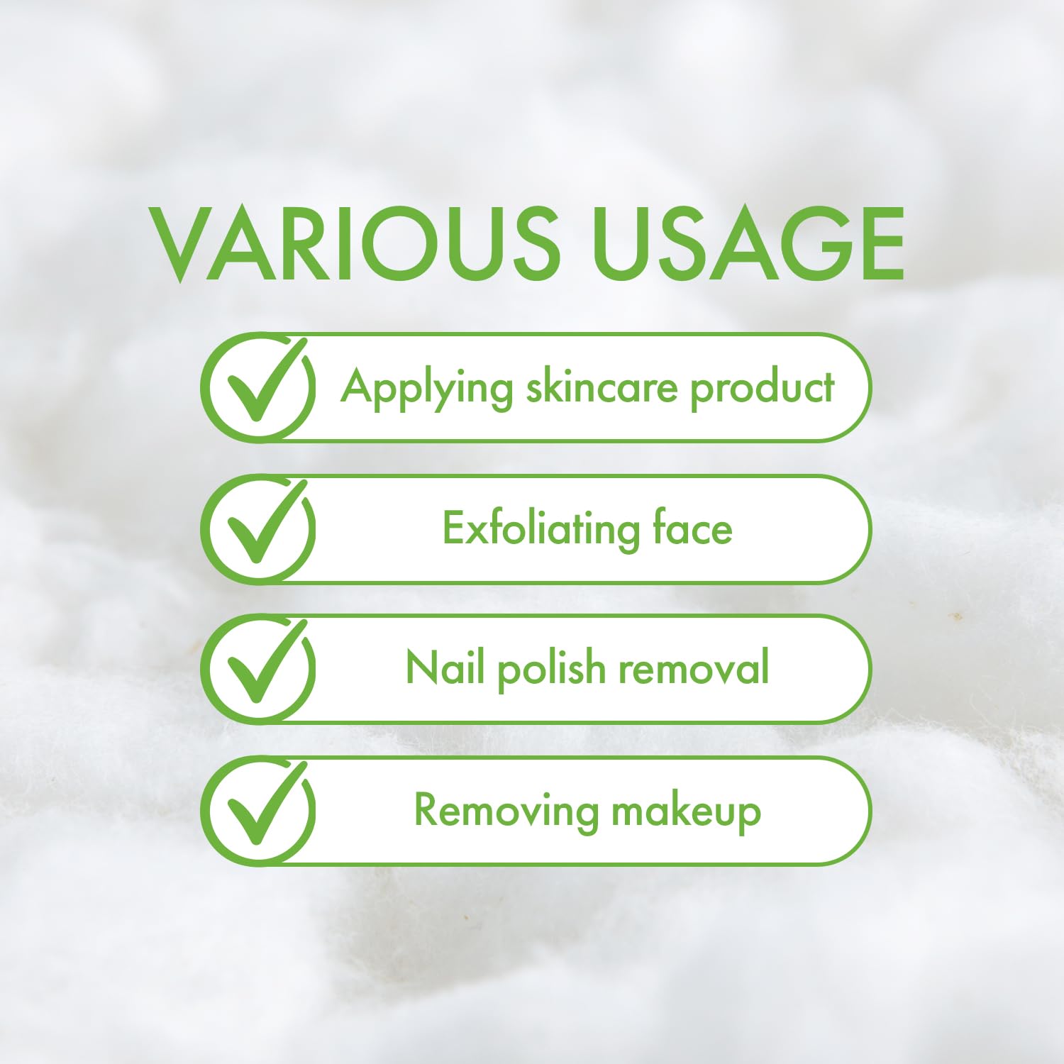 Hypoallergenic Intrinsics cotton pad safe for sensitive skin