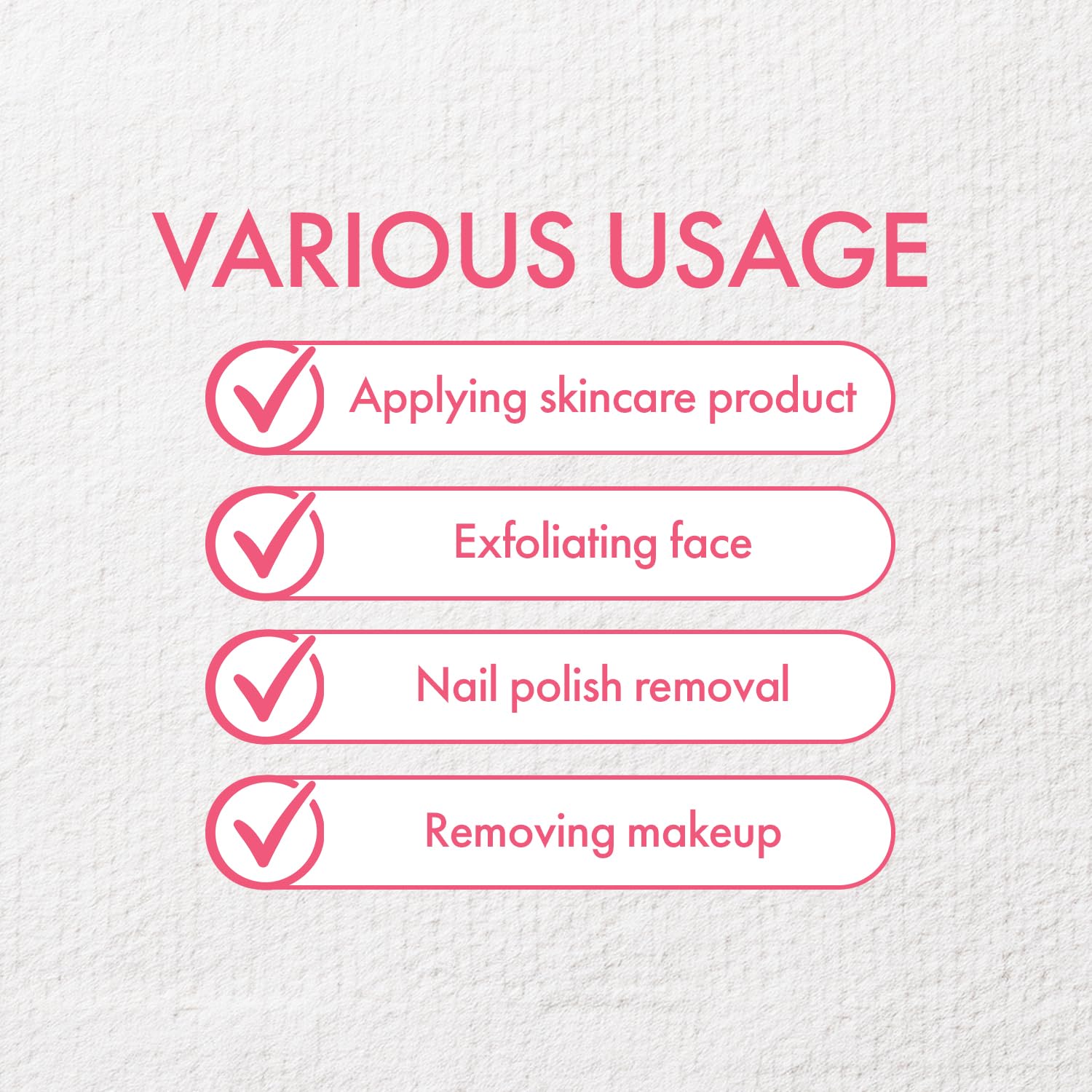 Intrinsics Petite Silken Wipes used for makeup removal without lint