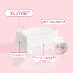 Intrinsics Petite Silken Wipes texture close up showing silky, lint free softness