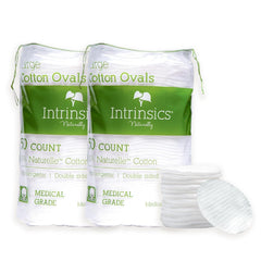Intrinsics Premium Cotton Ovals pack of 100 for makeup removal