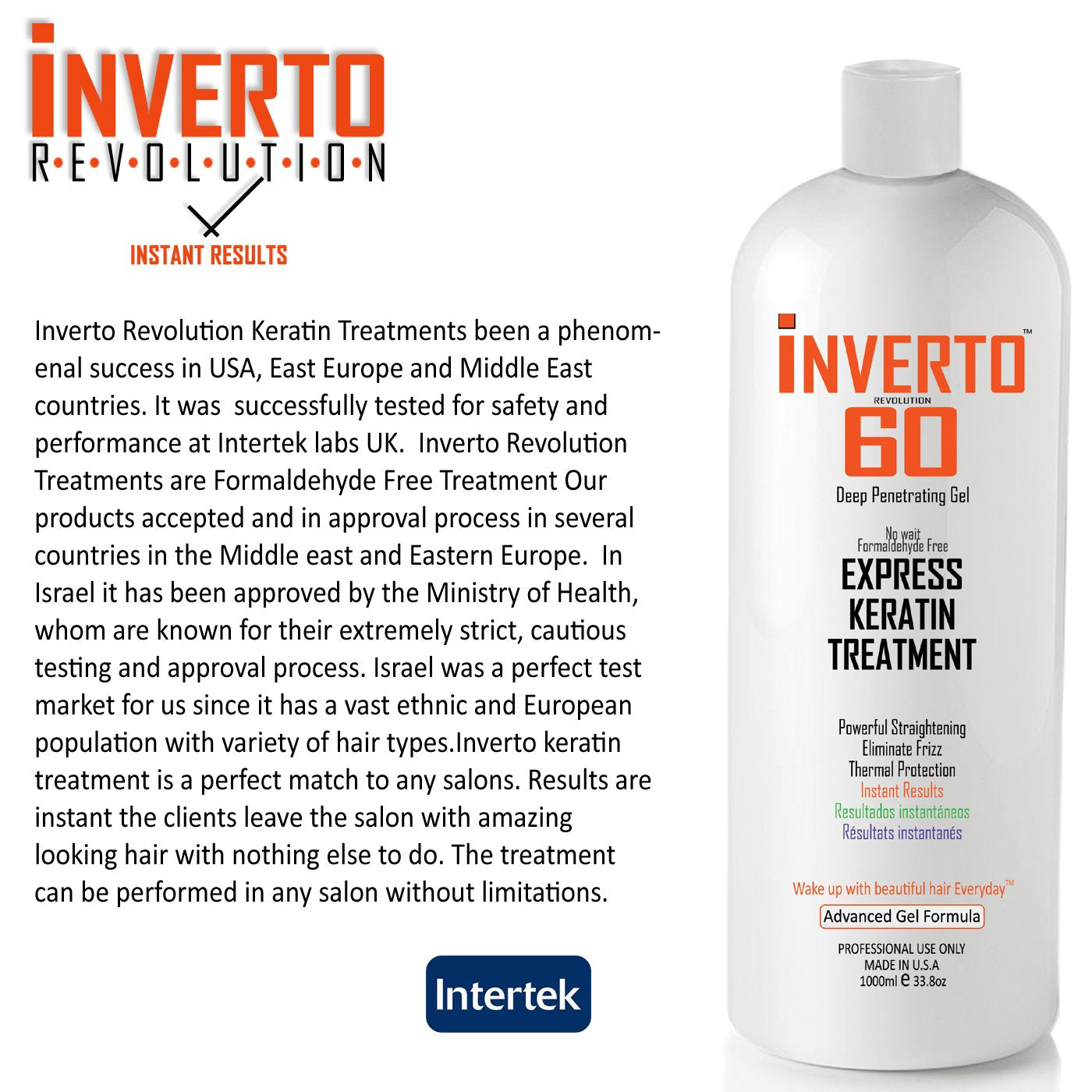 INVERTO 60 finished hair with glossy shine and soft feel