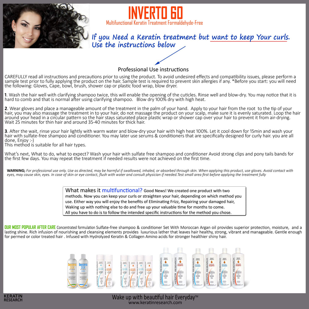 INVERTO 60 shampoo and conditioner starter kit ready for routine care