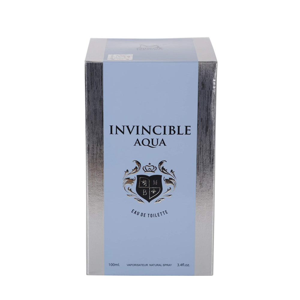 Invincible Aqua packaging box, premium look with value-focused appeal.
