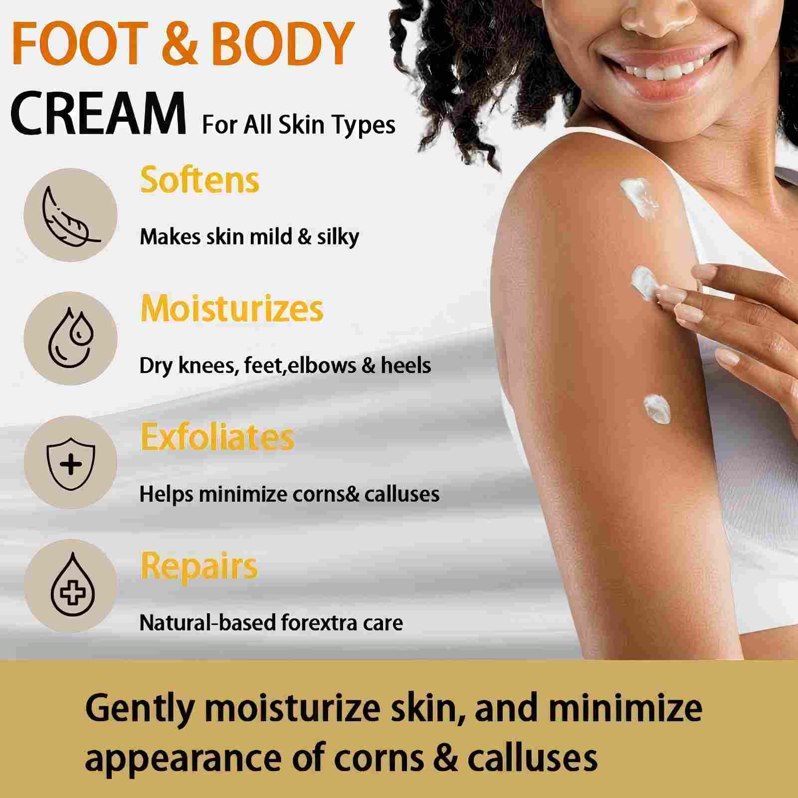 IOIOTCO Urea Cream applied to the foot demonstrating quick absorption for daily care.