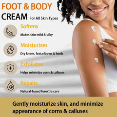 IOIOTCO Urea Cream applied to the foot demonstrating quick absorption for daily care.